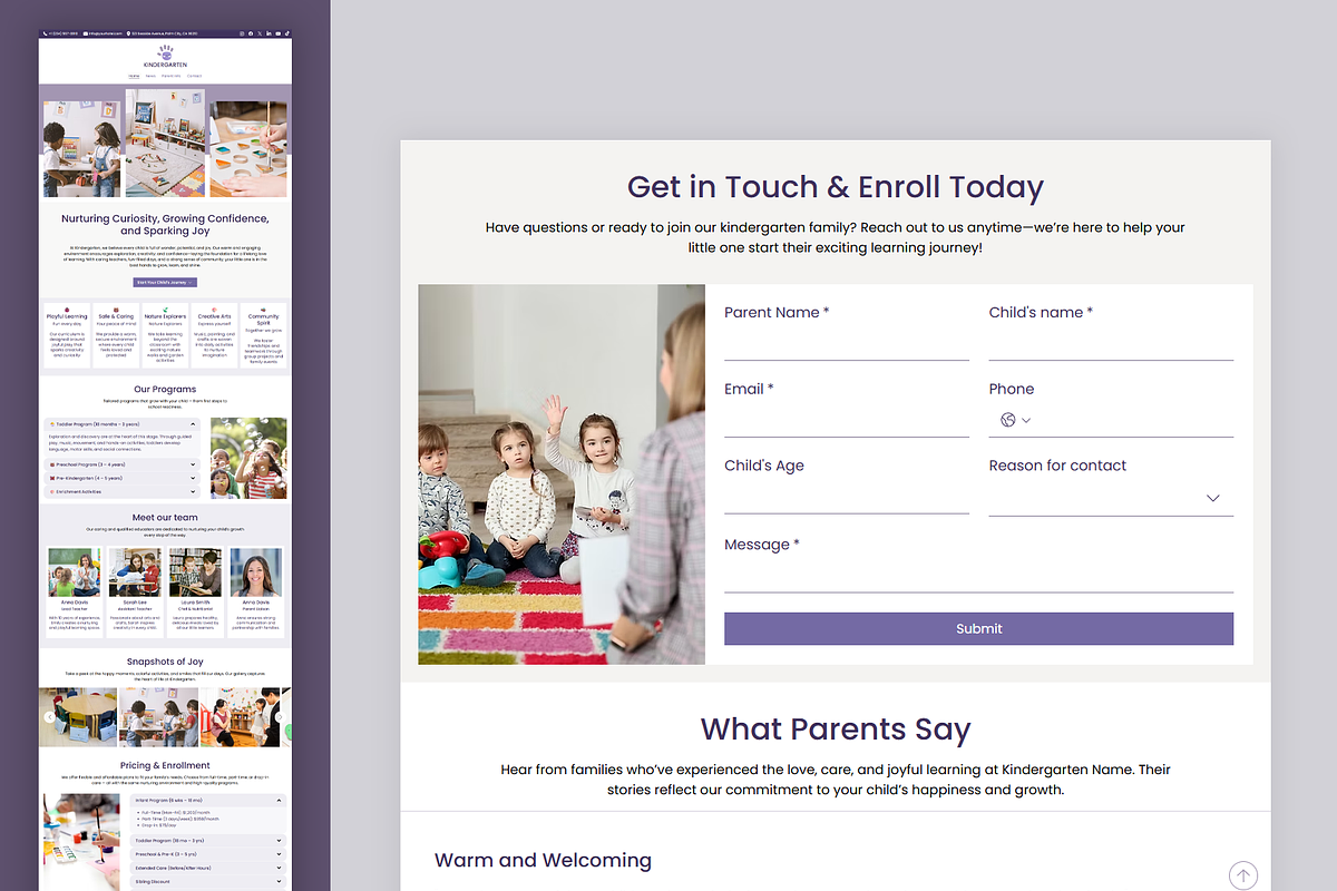 Kids Daycare - Wix Studio Website, a Wix Template by Kitteeh (Photo 9 of 11)