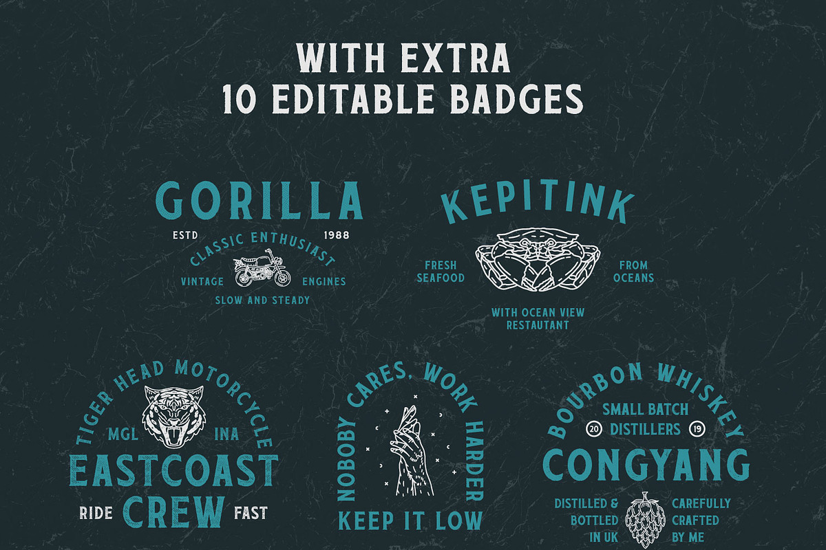 Retjeh Vintage Font Family preview 7