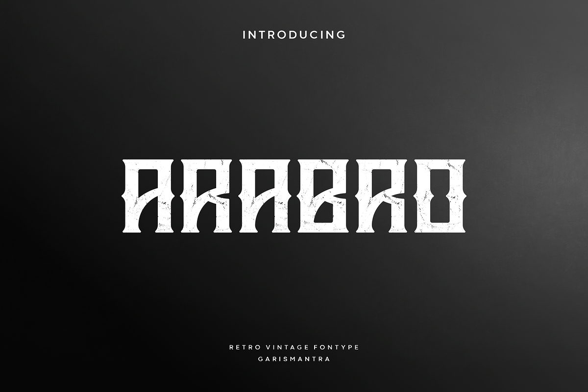 Arabro, a Serif Font by garismantra (Photo 1 of 4)