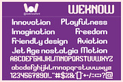 Bubble FLight font, a Sans Serif Font by weknow (Thumbnail 5 of 8)
