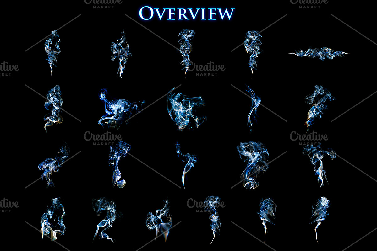 Bundle: 21 Smoke Images JPG, a Decorative Illustration by xresch (Photo 2 of 6)
