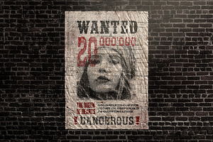 Urban Grunge Wanted Poster Template