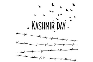 5 February, Kashmir Solidarity Day, an Object Illustration by Nenahliadava Design