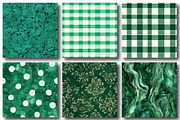 Emerald Green Digital Papers, a Pattern Graphic by designcity5 (Thumbnail 4 of 5)