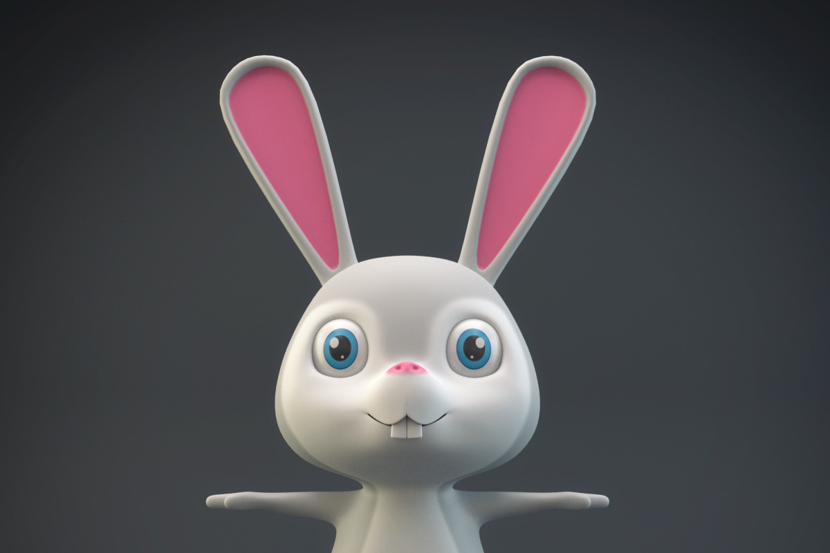 Cartoon Rabbit, an Animal 3D Model by XYZ Space (Photo 1 of 5)