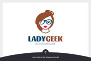 Lady Geek Logo Template, a Branding & Logo Template by LOGOMAGINE (Thumbnail 9 of 16)