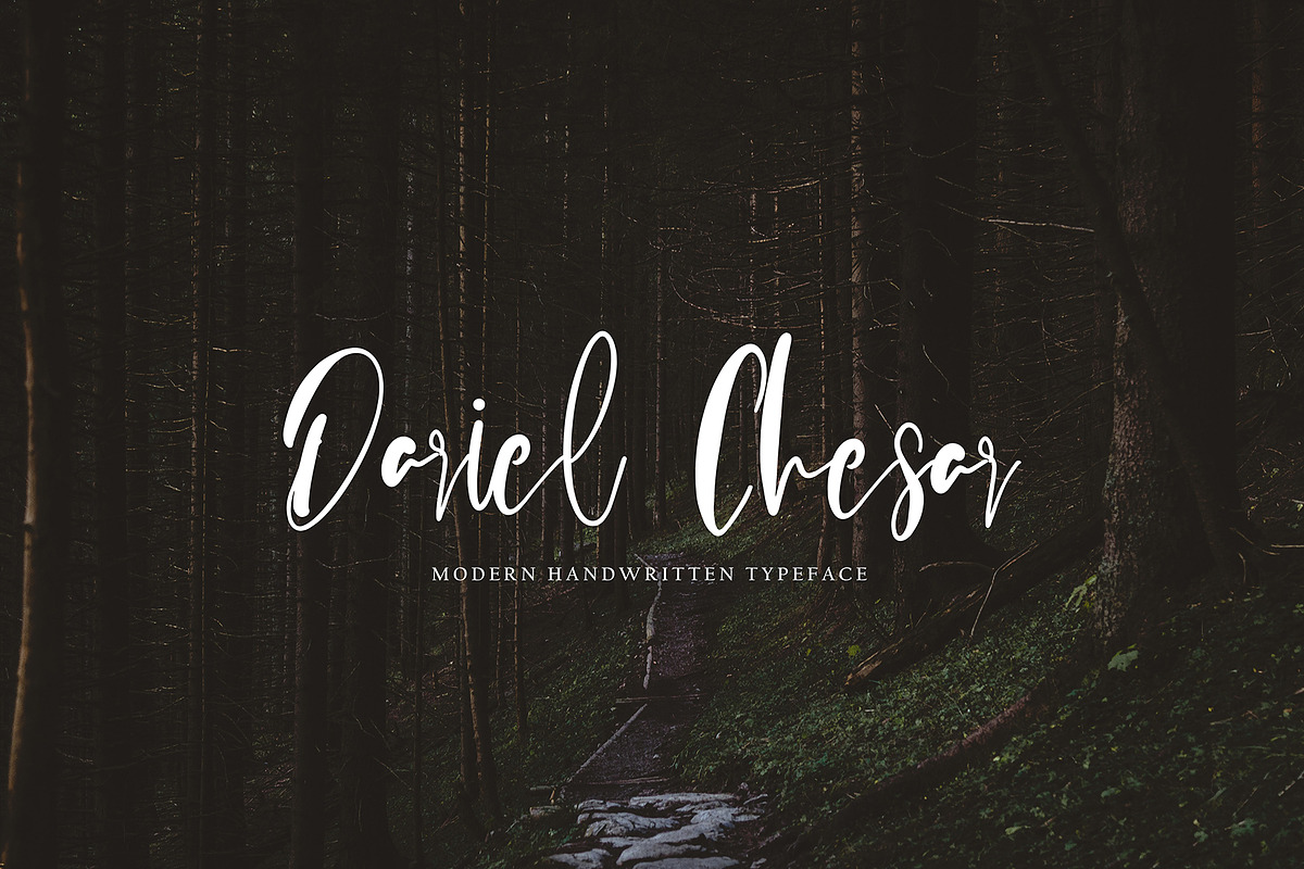Dariel Chesar, a Handwritten Font by HaKi Studio (Photo 1 of 5)