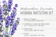 Watercolor Lavender Wedding., an Invitation Template by Kotkoa (Thumbnail 2 of 6)