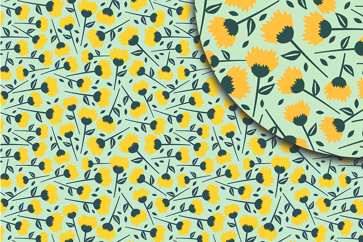 Floral Patterns seamless, a Pattern Graphic by Anny Cecilia Walter (Photo 3 of 3)