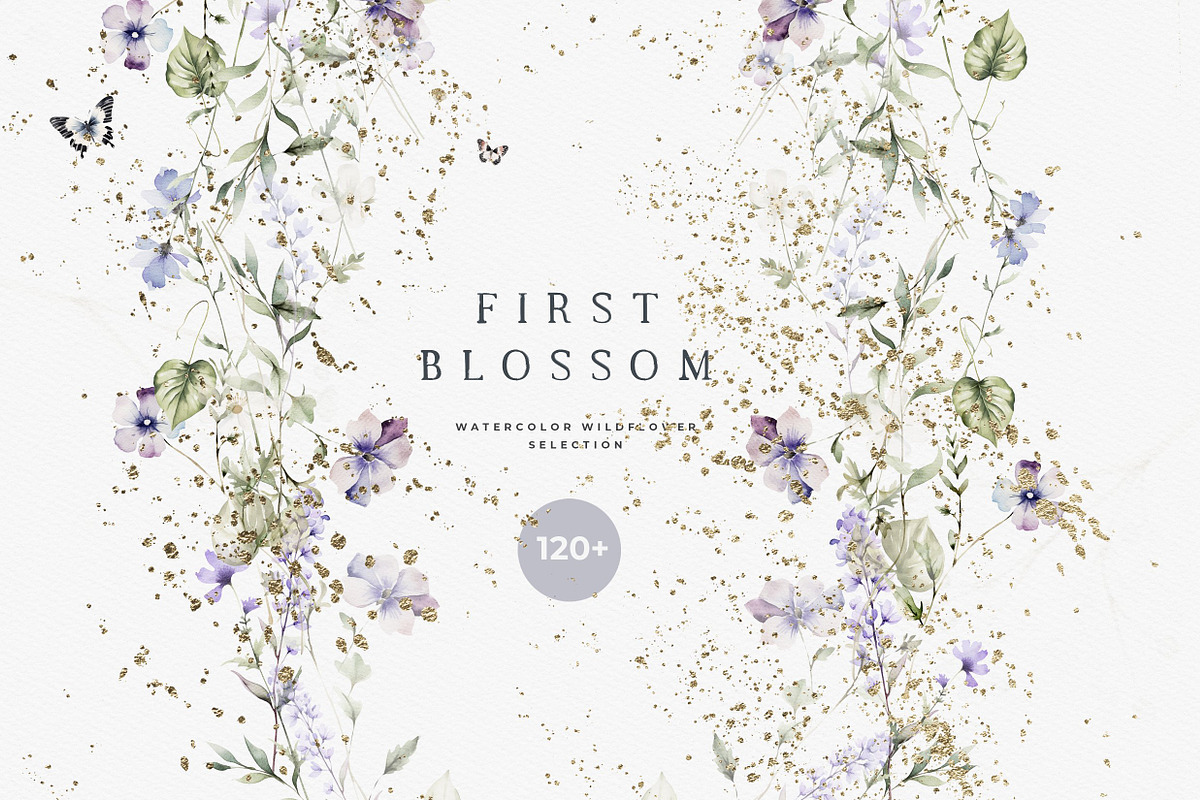 Wildflower Wedding Watercolor Bundle, a Decorative Illustration by Laras Wonderland (Photo 2 of 20)