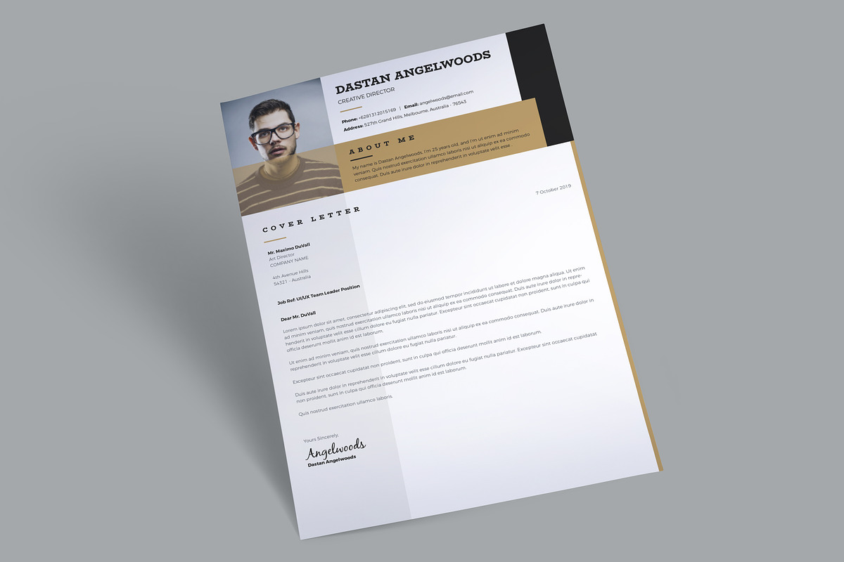 Dastan Angelwoods Resume (3 Pages), a Resume Template by Marco Zenki (Photo 4 of 5)