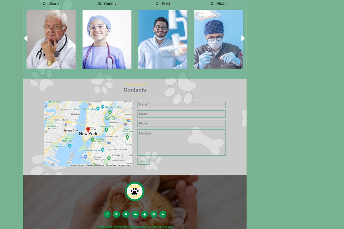 Zoo-Clinic Veterinary WP Theme, a WordPress Template by Ordasoft (Photo 3 of 3)