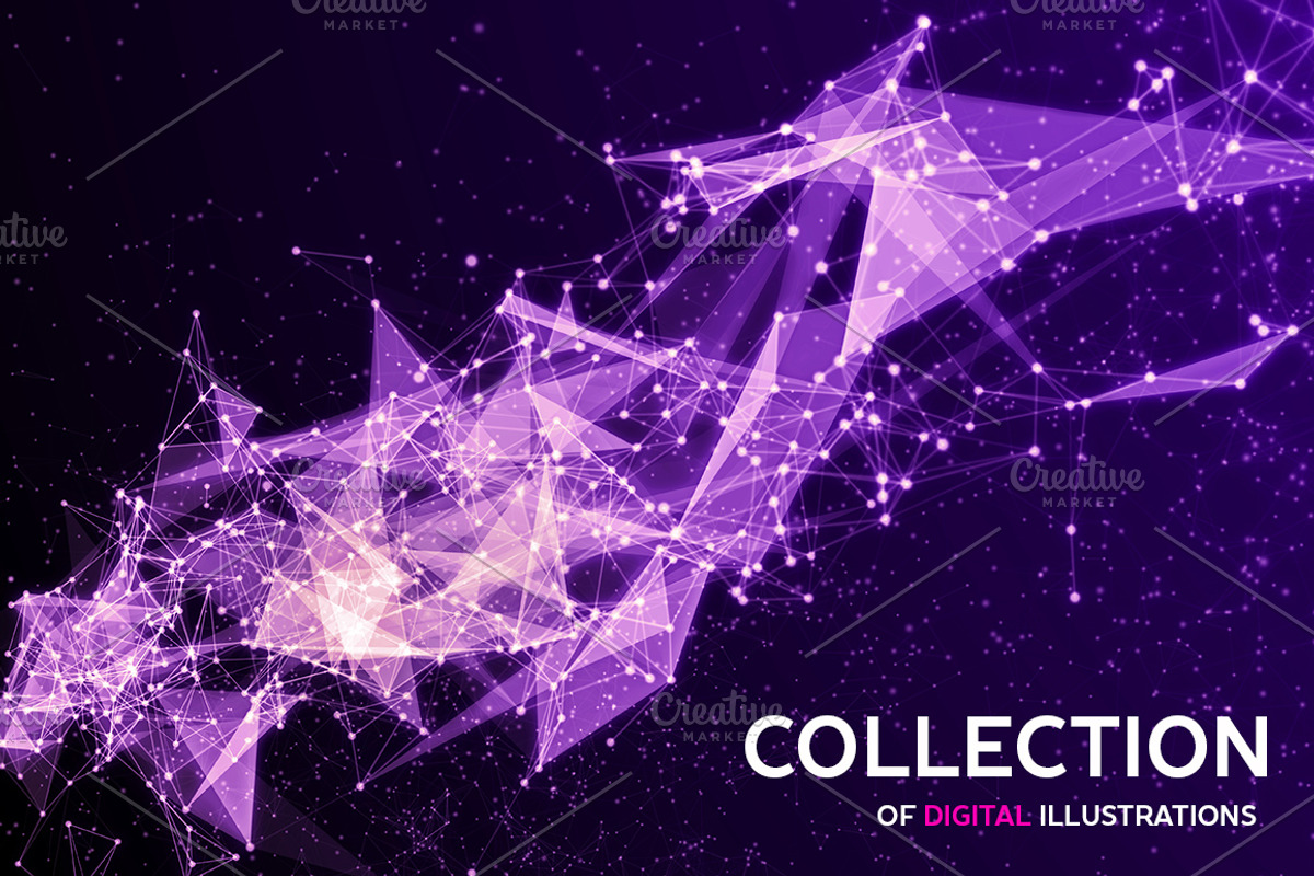 Abstract space backgrounds, an Illustration by Julvil (Photo 5 of 8)