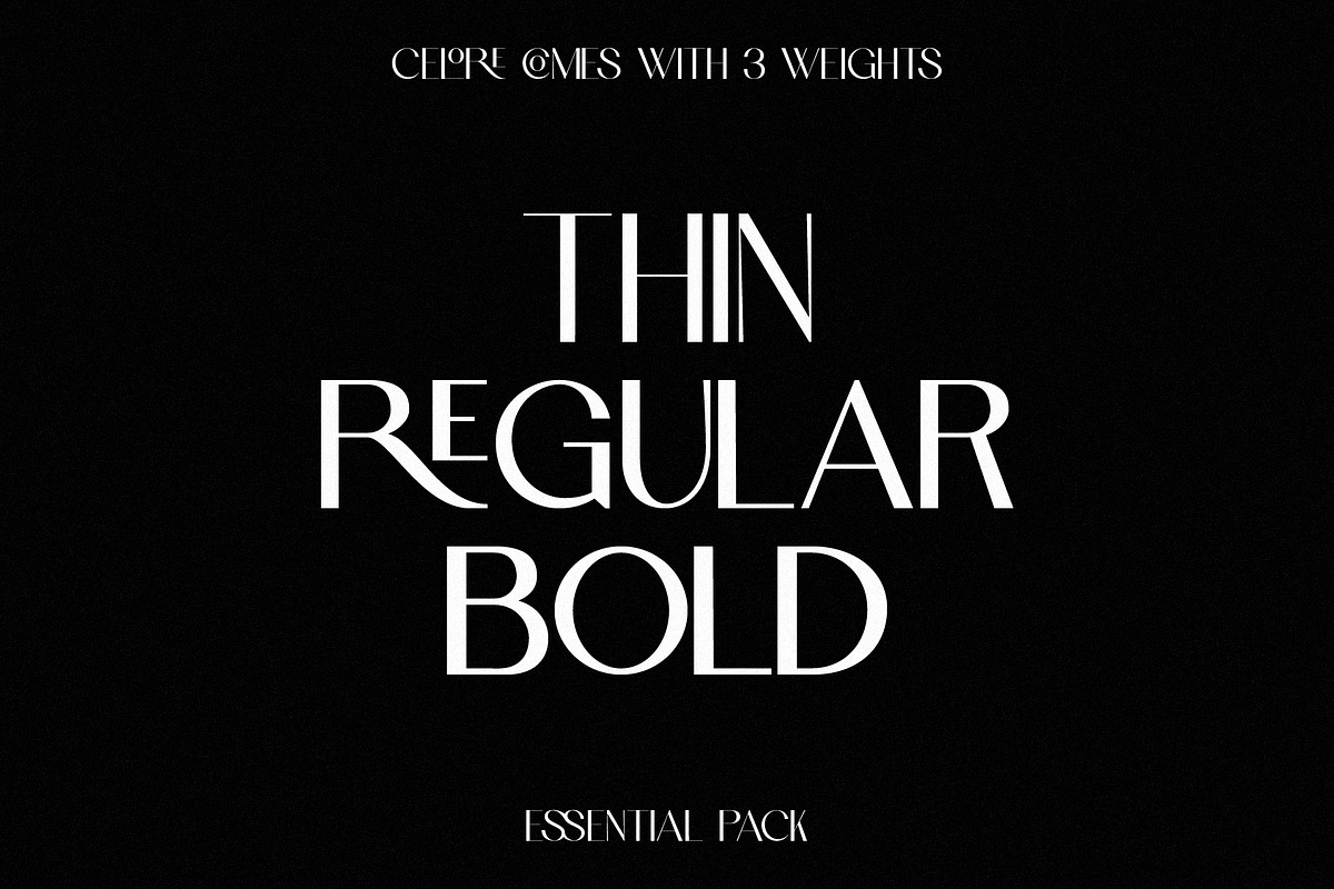 Celore - Essential Pack (6 Fonts), a Sans Serif Font by Schrifted Type (Photo 5 of 10)