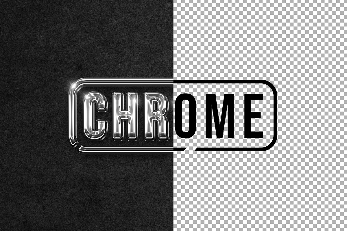 3D Chrome Text Effect, a Brushes & More by Pixie Creative (Photo 2 of 2)