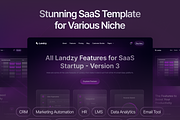 Landzy - SaaS Landing page UI Kit, an UI Kit Template by dhuhacreative (Thumbnail 2 of 8)