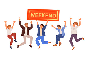 Men and women having fun and, a Person Illustration by Vectorbuum