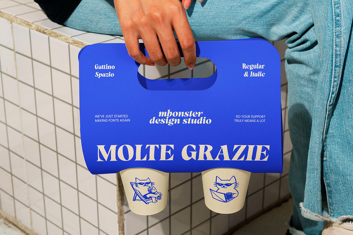 Gattino Spazio - Bold Serif Typeface, a Serif Font by Mbonster Design Studio (Photo 20 of 20)