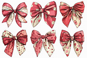 Valentines Day Coquette Bows Clipart, an Illustration by Libby Wishes (Thumbnail 6 of 6)