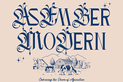 Asember Modern - Hybrid Font, a Blackletter Font by 177Studio (Thumbnail 1 of 8)