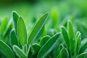 Fresh green sage leaves, a Nature Photo by MistyDay
