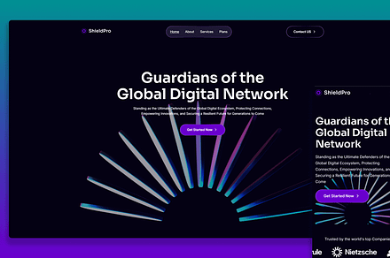 ShieldPro Figma IT Security Template