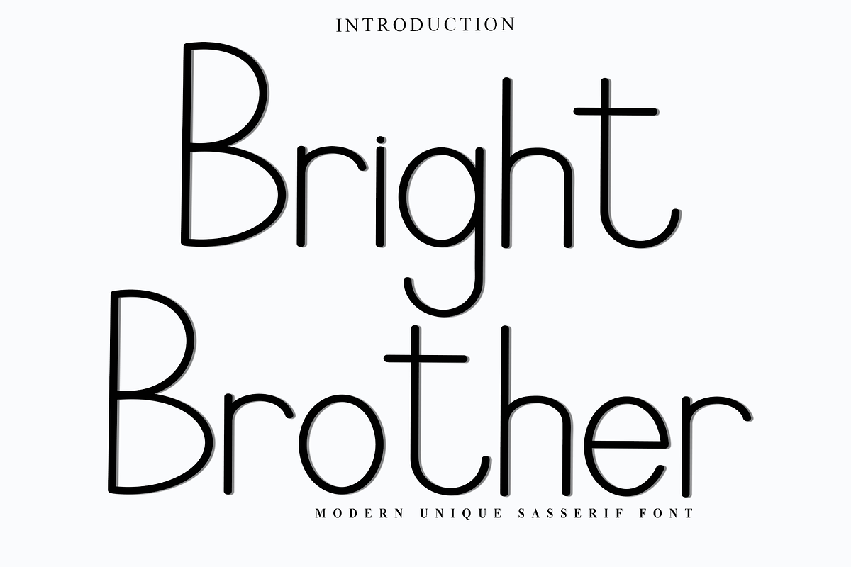 Bright Brother, a Sans Serif Font by FreshTypeINK (Photo 1 of 8)