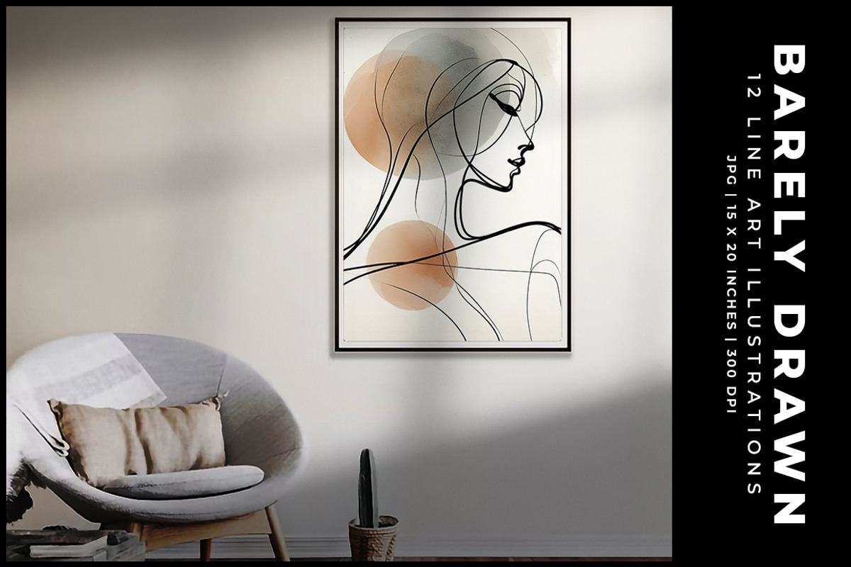Barely Drawn, a Decorative Illustration by Digital Art Creations (Photo 5 of 9)