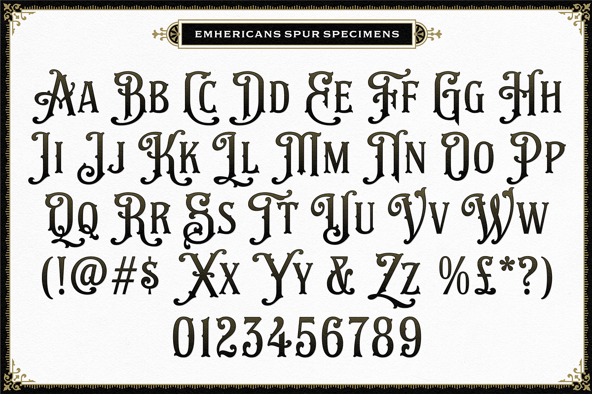 NS Emhericans + Extras, a Serif Font by Novisouldado (Photo 5 of 14)