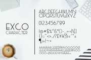 Exco (4 font), a Sans Serif Font by khurasan (Thumbnail 7 of 8)