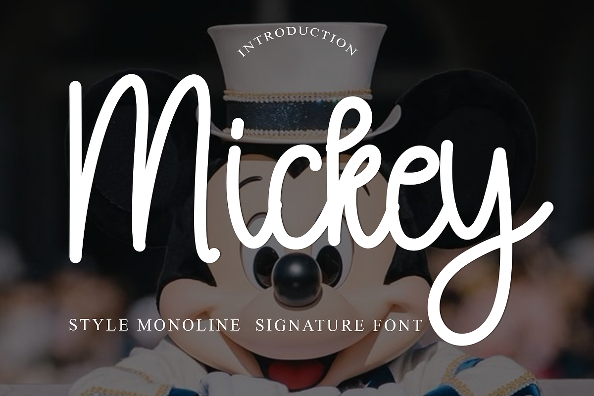 Mickey, a Handwritten Font by FreshTypeINK (Photo 1 of 7)