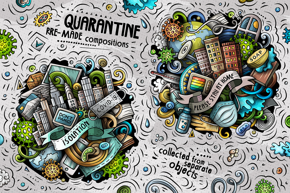 Epidemic Doodle Big Pack, a Healthcare Illustration by BALABOLKA (Photo 6 of 12)
