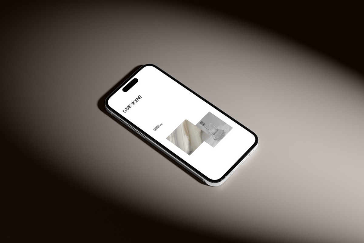 iPhone Mockup Dark Scene, an iPhone Mockup by Momogi (Photo 4 of 8)
