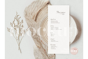 Wedding Menu Template