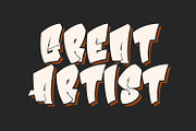 Qitrezz Graffiti Display Font, a Handwritten Font by Maulana Creative (Thumbnail 3 of 7)