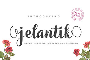 Jelantik - Cute Script Typeface