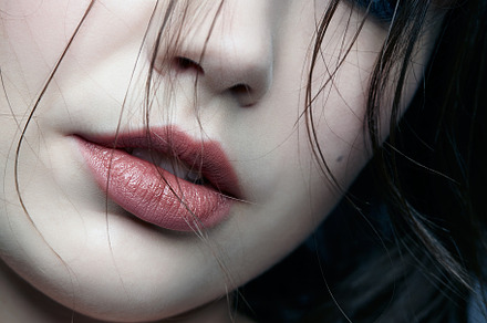 Close-up portrait of young brunette woman, a Beauty & Fashion Photo by Zastavkin