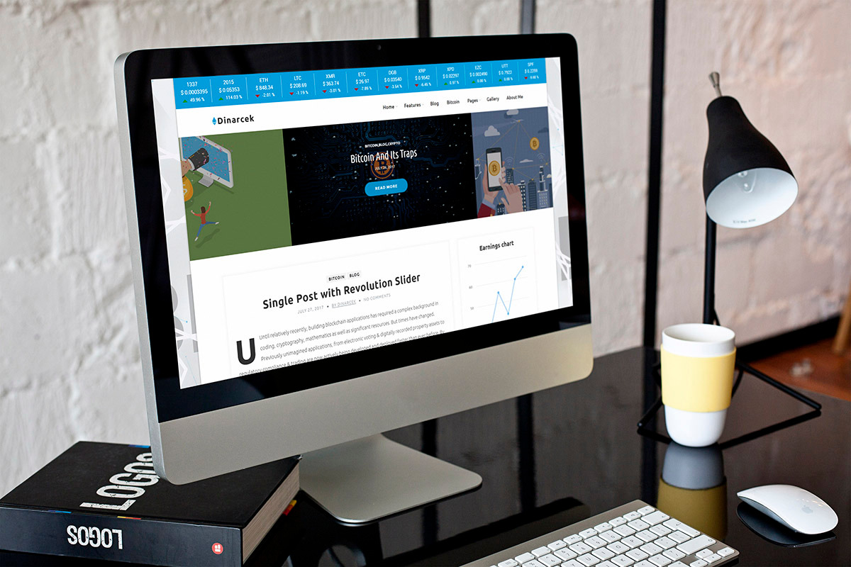 Dinarcek – A WordPress Bitcoin Blog, a WordPress Template by PremiumCoding (Photo 5 of 5)