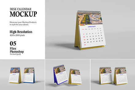Desk Calendar Mockup