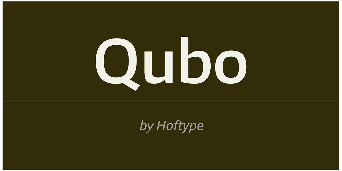 Qubo, a Sans Serif Font by Hoftype (Photo 1 of 6)