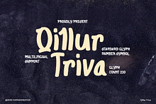 QillurTriva - Handwritten Brush Font