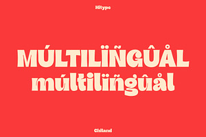 Chiland Display Typeface - Hitype