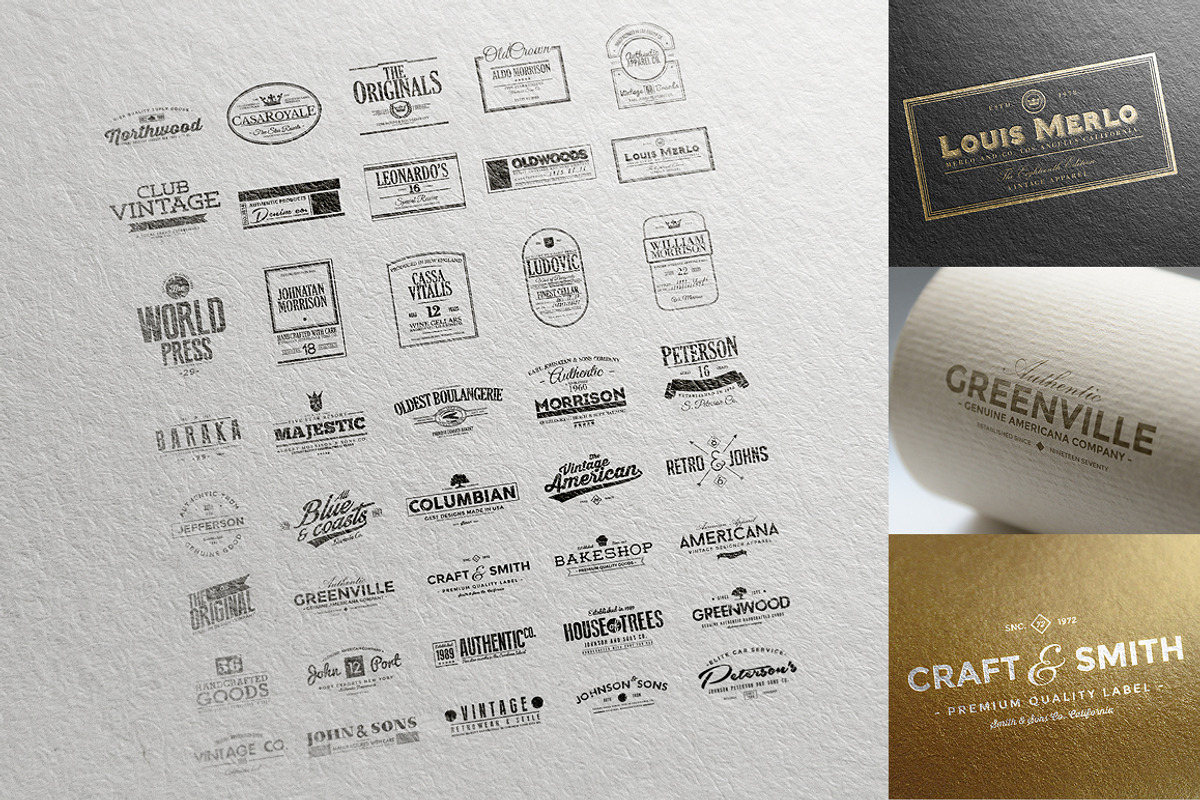 126 Retro Badges, Labels & Crests, a Branding & Logo Template by Graphicdome (Photo 2 of 5)