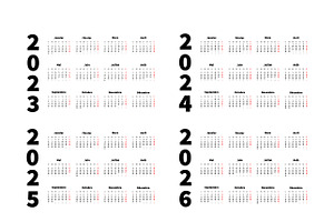 2023, 2024, 2025, 2026 fr calendars, an Object Graphic by BestPics
