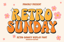 Retro Sunday - Retro Groovy Font