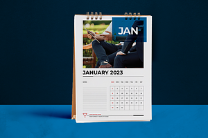 Colorful Business Desk Calendar 2023