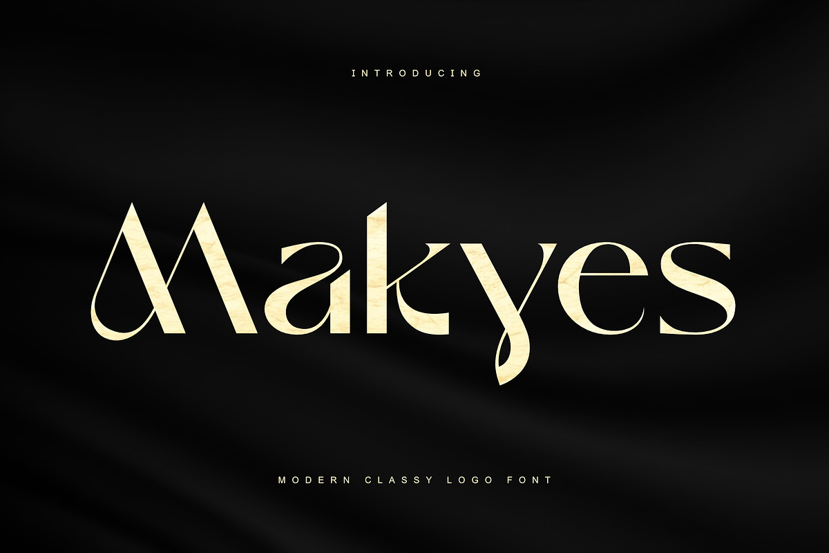 Makyes - Modern Classy Logo Font, a Serif Font by Sealoung (Photo 1 of 11)