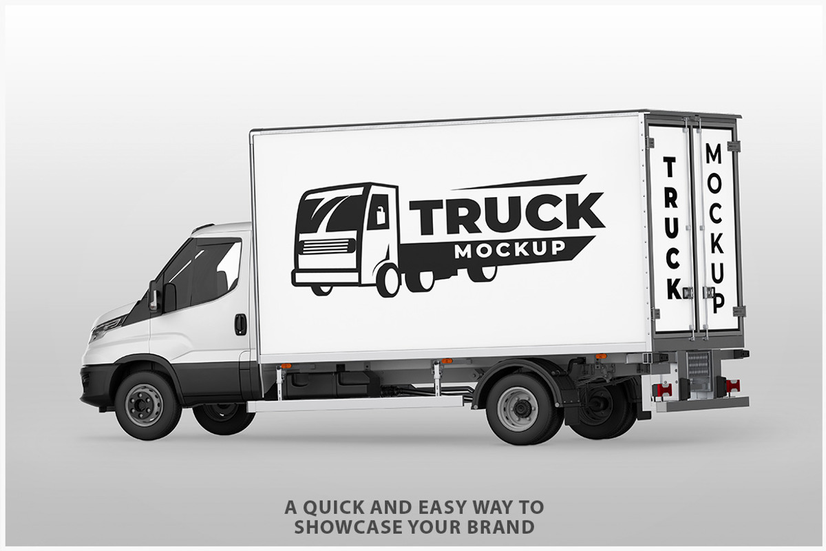 Truck Mockup PSD, an Advertising Mockup by Bruno's Shop (Photo 2 of 5)