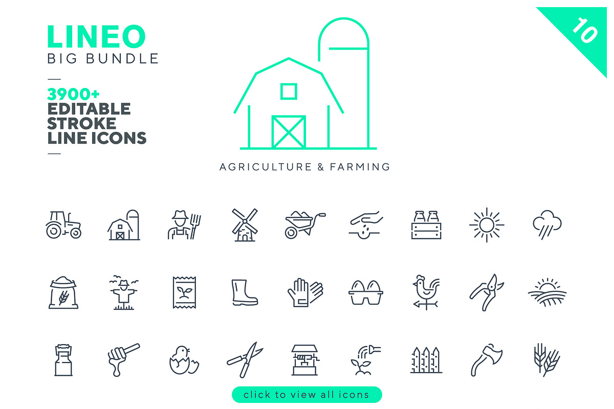 LINEO Big Pack - 3900+ icons, an Outline Icon by sharpnose (Photo 15 of 22)
