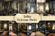 Gothic Victorian Parlor, a Background Graphic by Curve Design (Thumbnail 1 of 3)